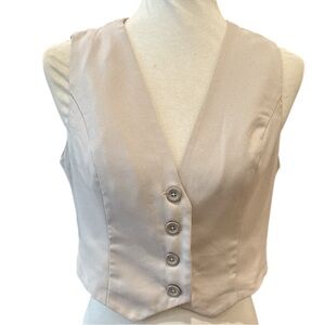 Abercrombie & Fitch chic fitted Beige Vest in excellent condition Sz M